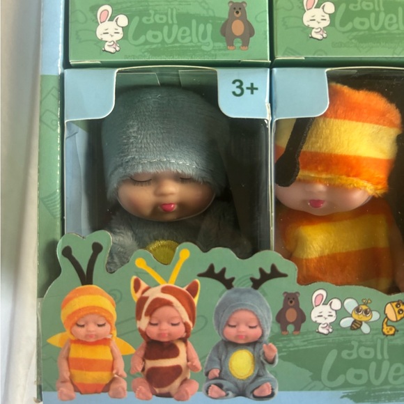 Set of 6 Mini Dolls Lovely Animal Costume Set NEW - Picture 2 of 7